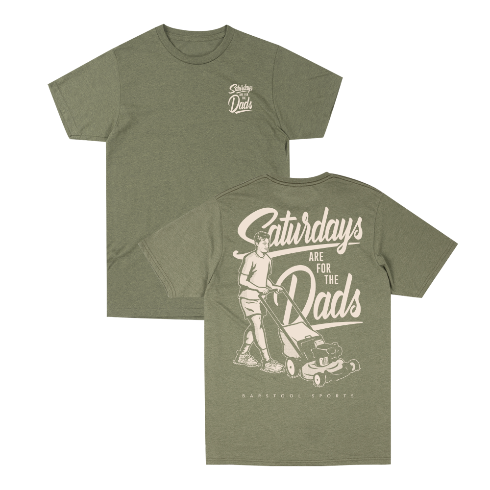Saturdays Are For The Dads Mow Retro Tee