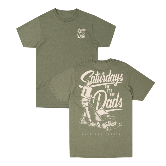 Saturdays Are For The Dads Mow Retro Tee