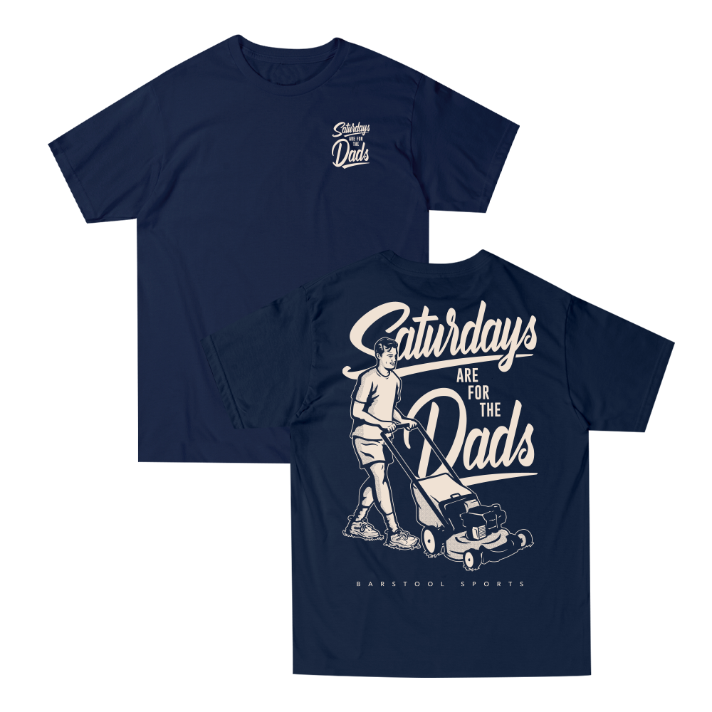 Saturdays Are For The Dads Mow Retro Tee