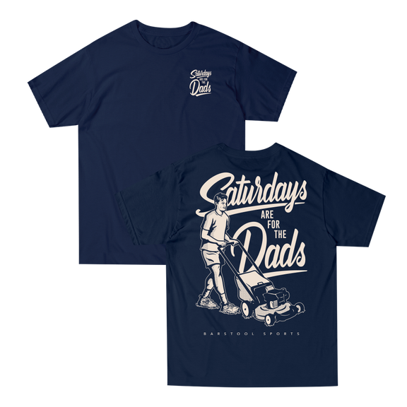 Saturdays Are For The Dads Mow Retro Tee