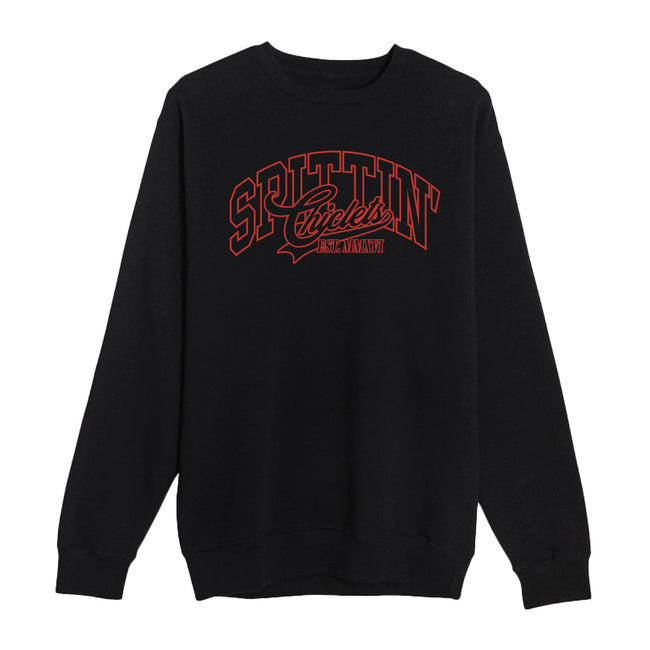 Spittin Chiclets Logo Overlay Crewneck