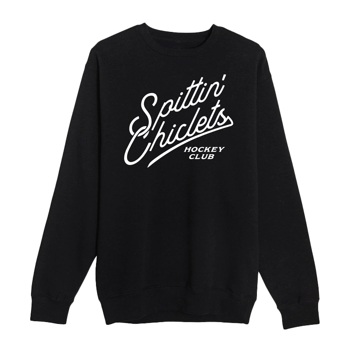 Spittin Chiclets Stacked Script Crewneck