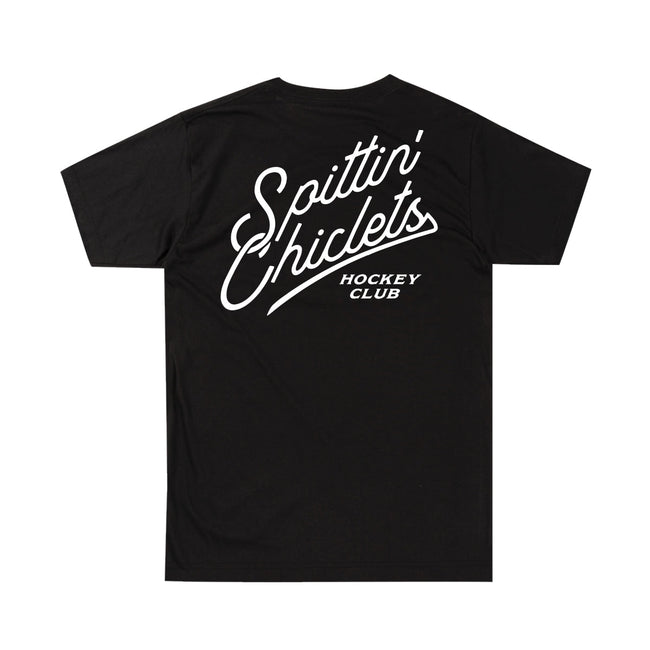 Spittin Chiclets Stacked Script Tee