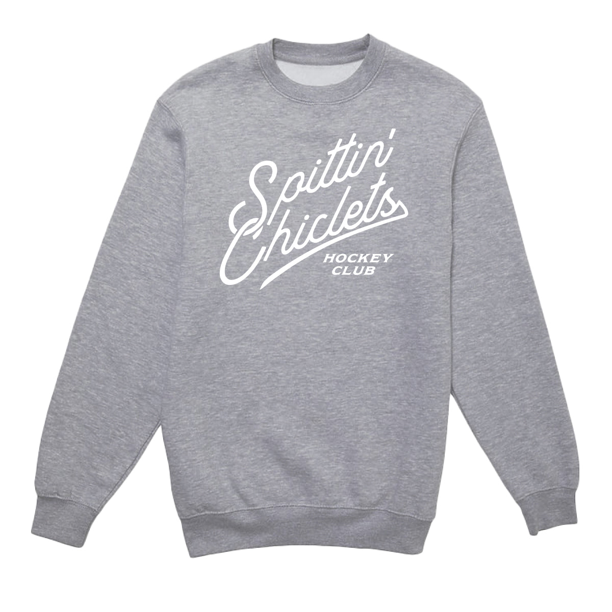 Spittin Chiclets Stacked Script Crewneck