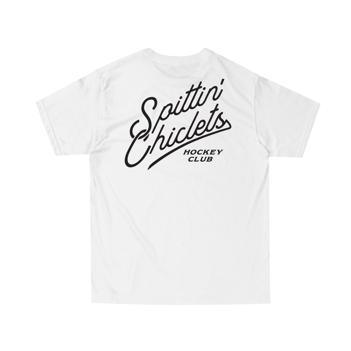 Spittin Chiclets Stacked Script Tee
