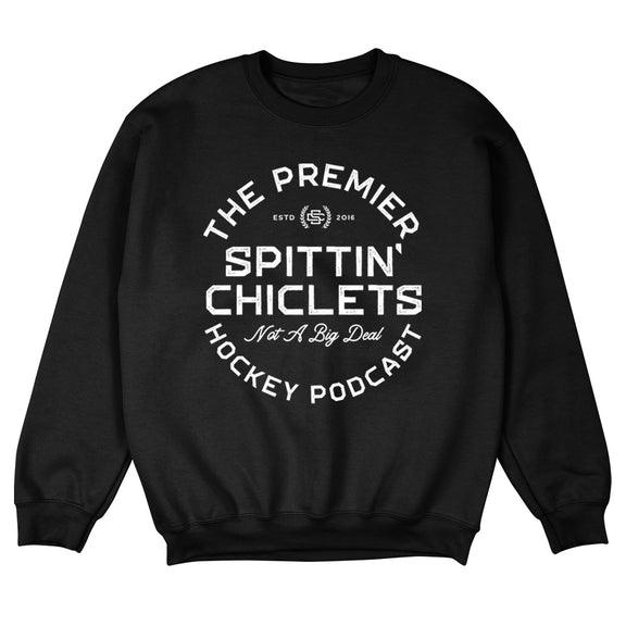 Spittin Chiclets Premier Hockey Podcast Crewneck