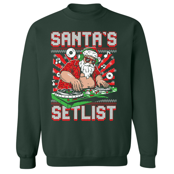 Santa's Setlist Ugly Sweater