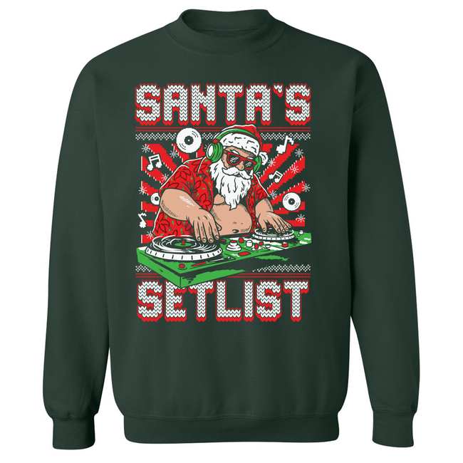 Santa's Setlist Ugly Sweater