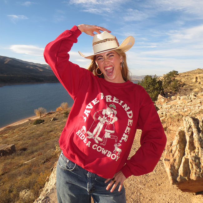 Save A Reindeer Ugly Sweater