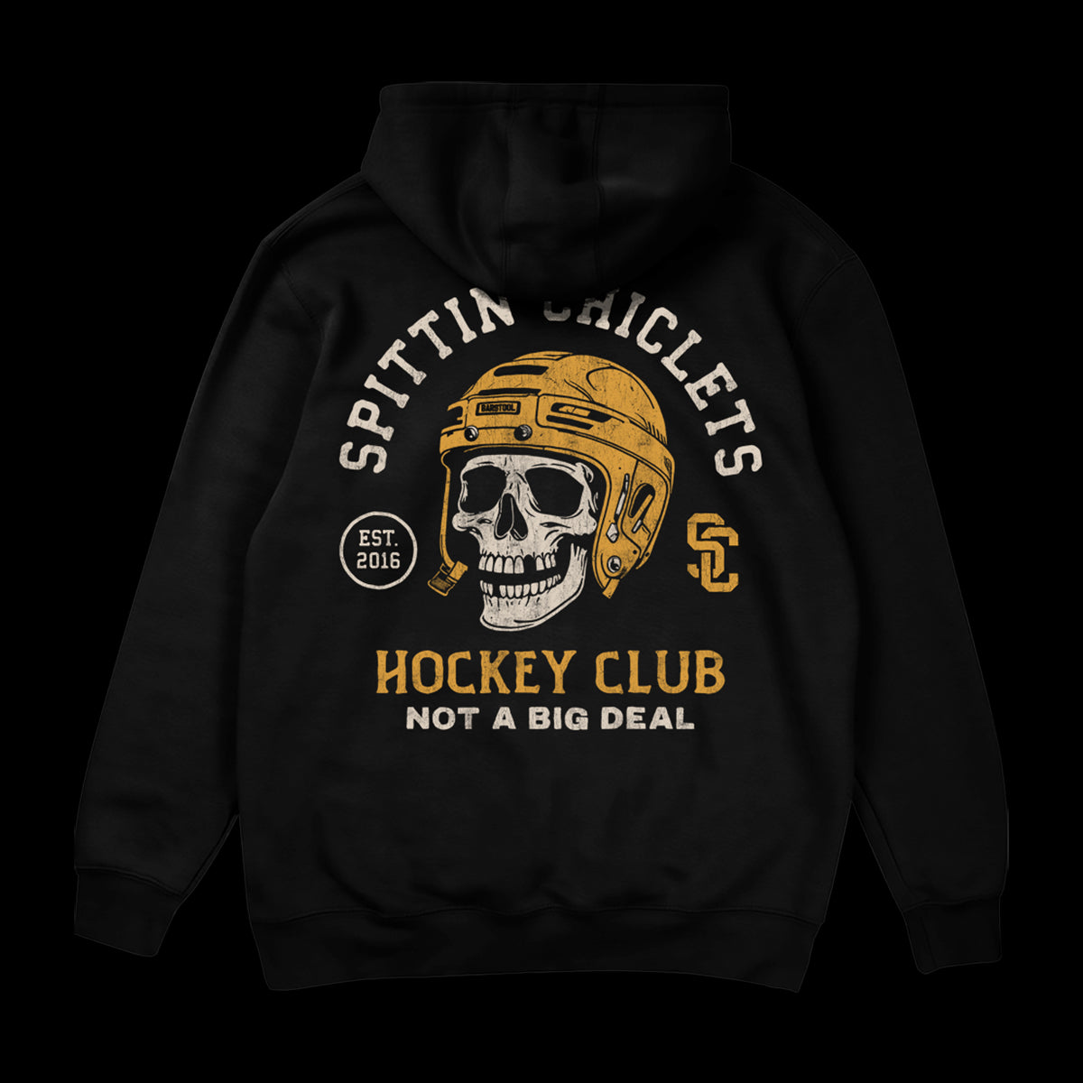 Spittin Chiclets Skull Helmet Hoodie