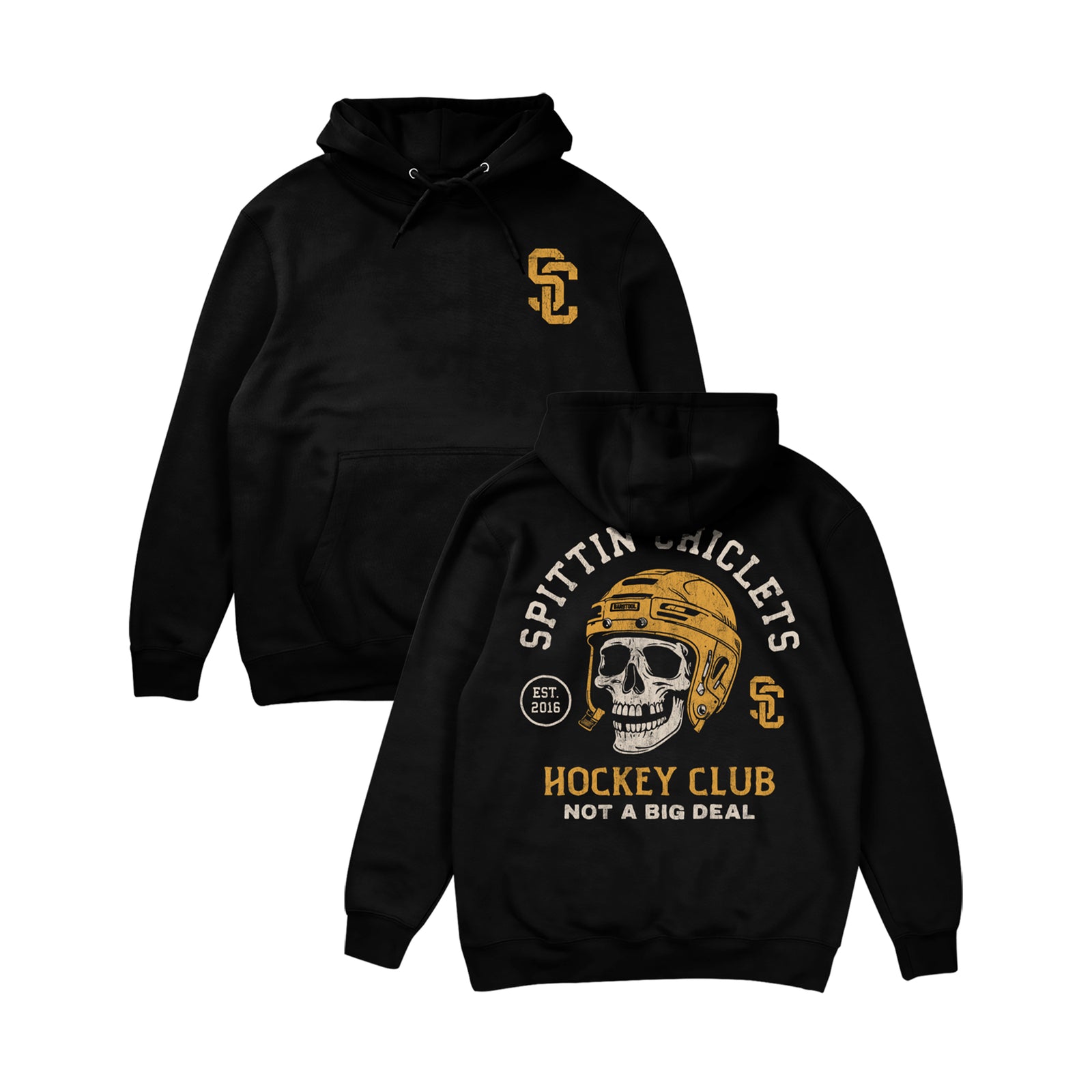 Spittin Chiclets Skull Helmet Hoodie