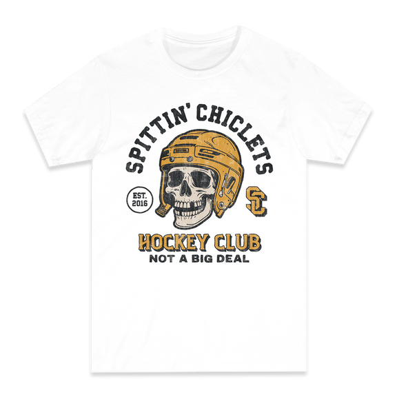 Spittin Chiclets Skull Helmet Tee