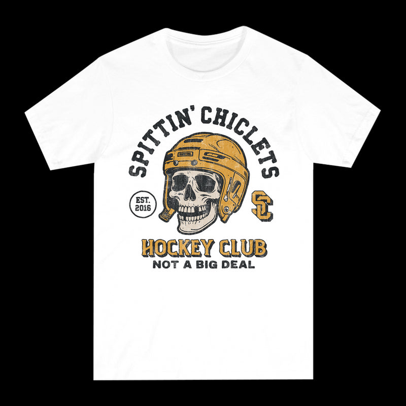 Spittin Chiclets Skull Helmet Tee