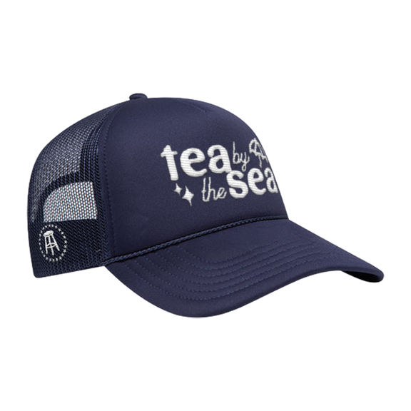 Tea by the Sea Embroidered Trucker Hat