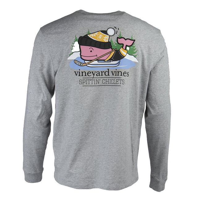 Vineyard Vines x Spittin Chiclets Ice Hockey L/S Pocket Tee