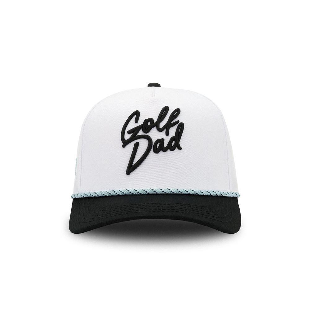 Barstool Golf Dad Rope Snapback Hat - White/Black - Barstool