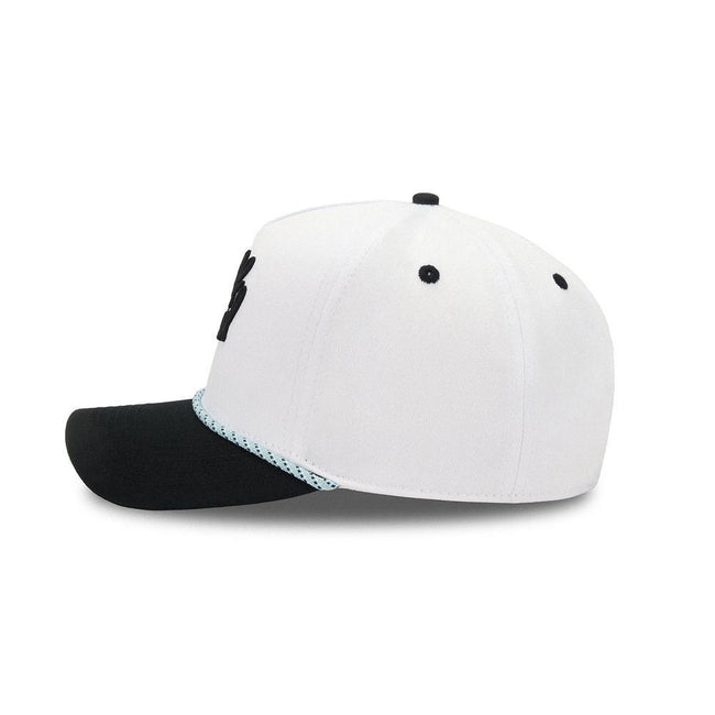 Barstool Golf Dad Rope Snapback Hat - White/Black