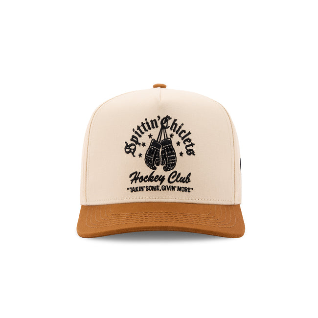 Two Tone Spittin' Chiclets Gloves Hockey Club Snapback
