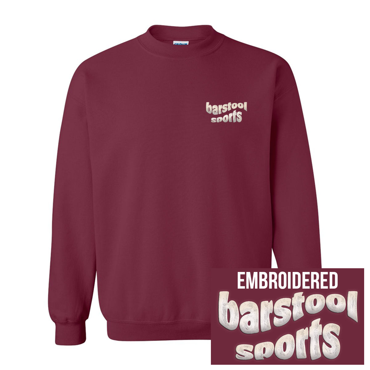 Barstool Sports Embroidered Crewneck