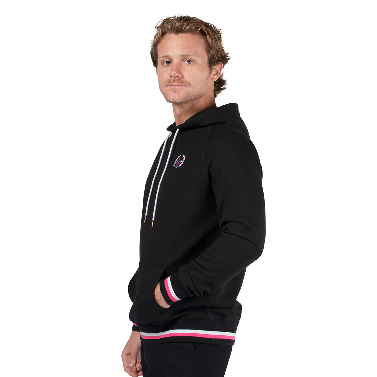 Pink Whitney Crest Hoodie