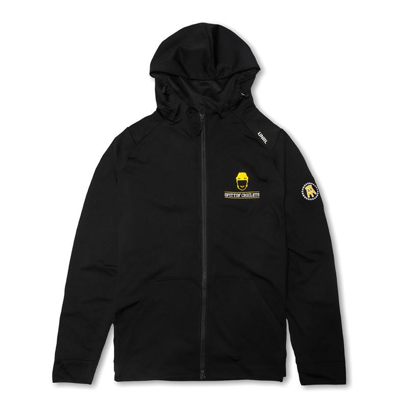 UNRL x Spittin Chiclets Cross-Up Hoodie