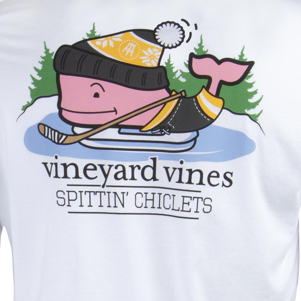 Vineyard Vines x Spittin Chiclets Ice Hockey L/S Pocket Tee