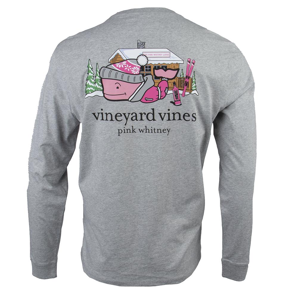 Vineyard Vines x Pink Whitney Ski Lodge L/S Pocket Tee