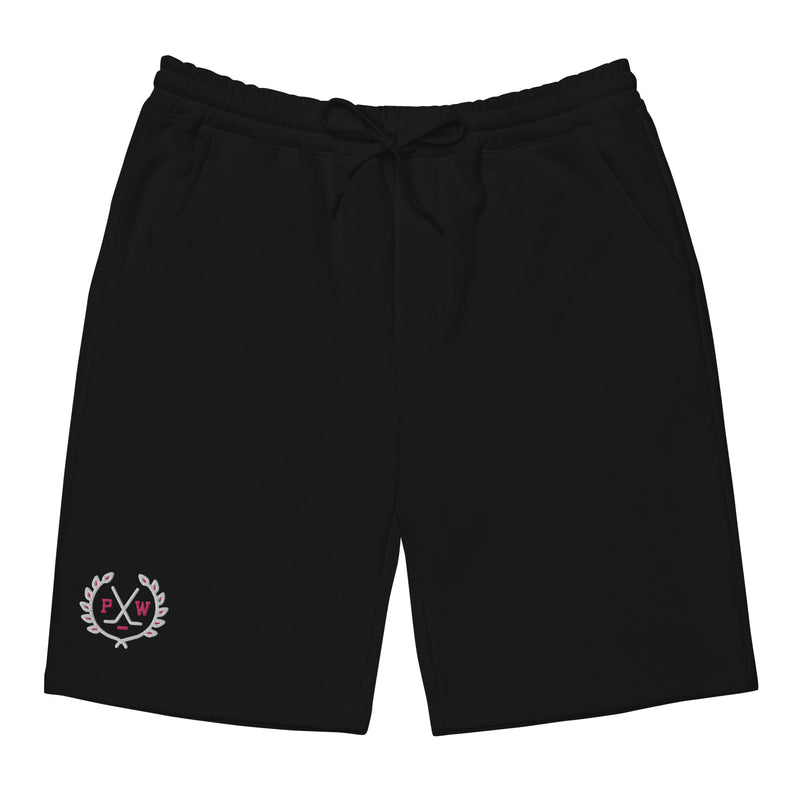 Pink Whitney Crest Embroidered Sweat Shorts