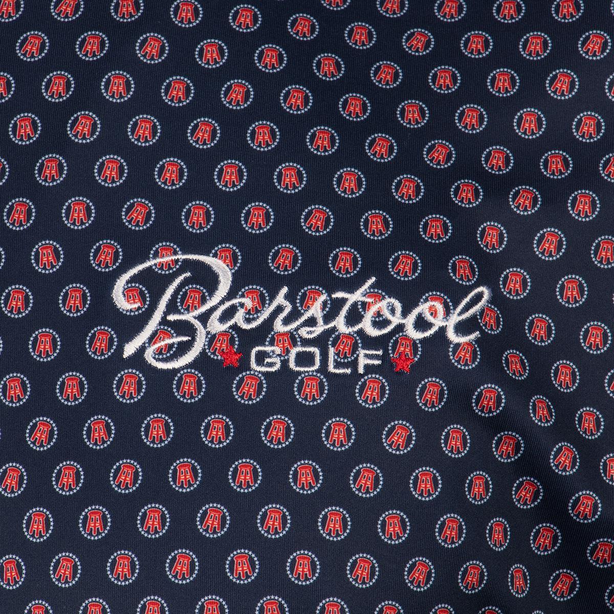 Peter Millar x Barstool All Over Print Solid Stretch Jersey Polo