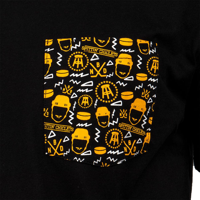 Spittin Chiclets Pattern Pocket Tee